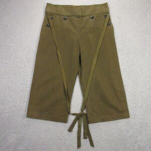 Wyeth‎ by Todd McGill Pants Womens size 10 Cropped Tie Wrap Minimal Linen Blend